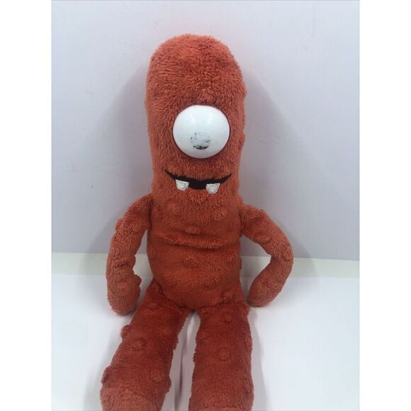 TY Beanie Babies Yo Gabba Gabba Muno 2012 Plush Red Monster Stuffed Animal - Picture 1 of 9